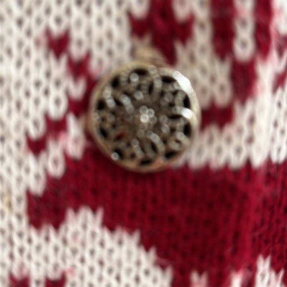 Fair isle sweater Cardigan Sz 38(M-L).woman’s Classic Winter themed quality - Picture 4 of 8